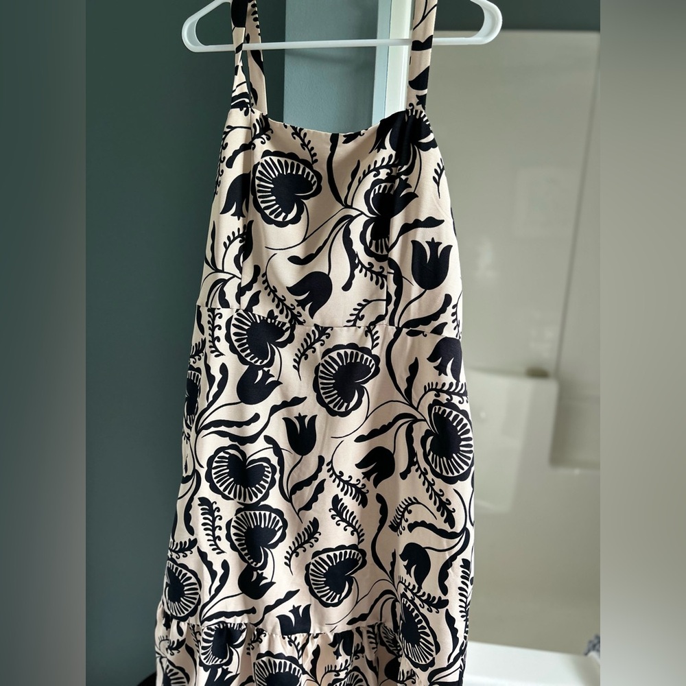 Ann Taylor Factory Black Floral Dress